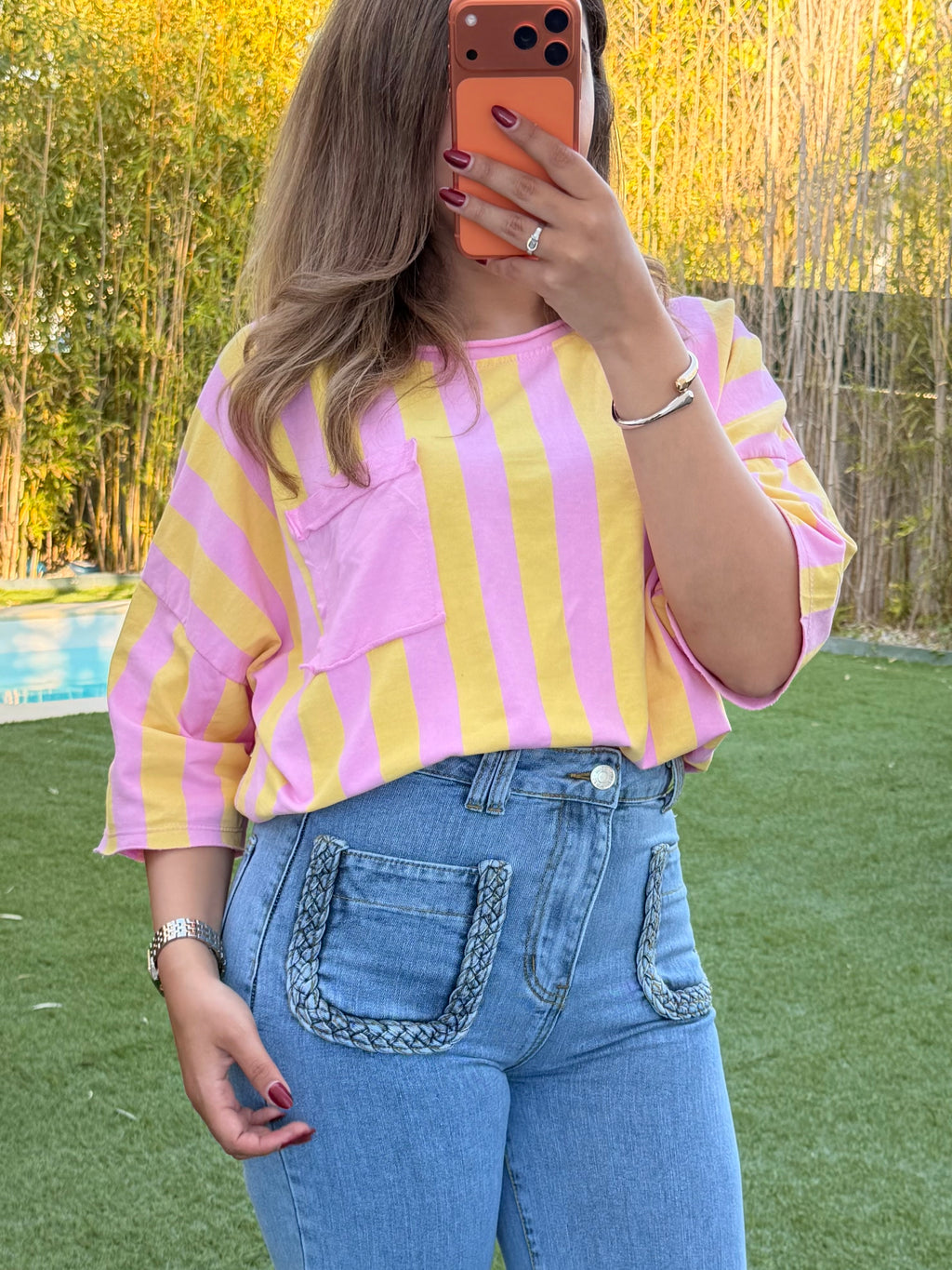 T-shirt bonbon/jaune