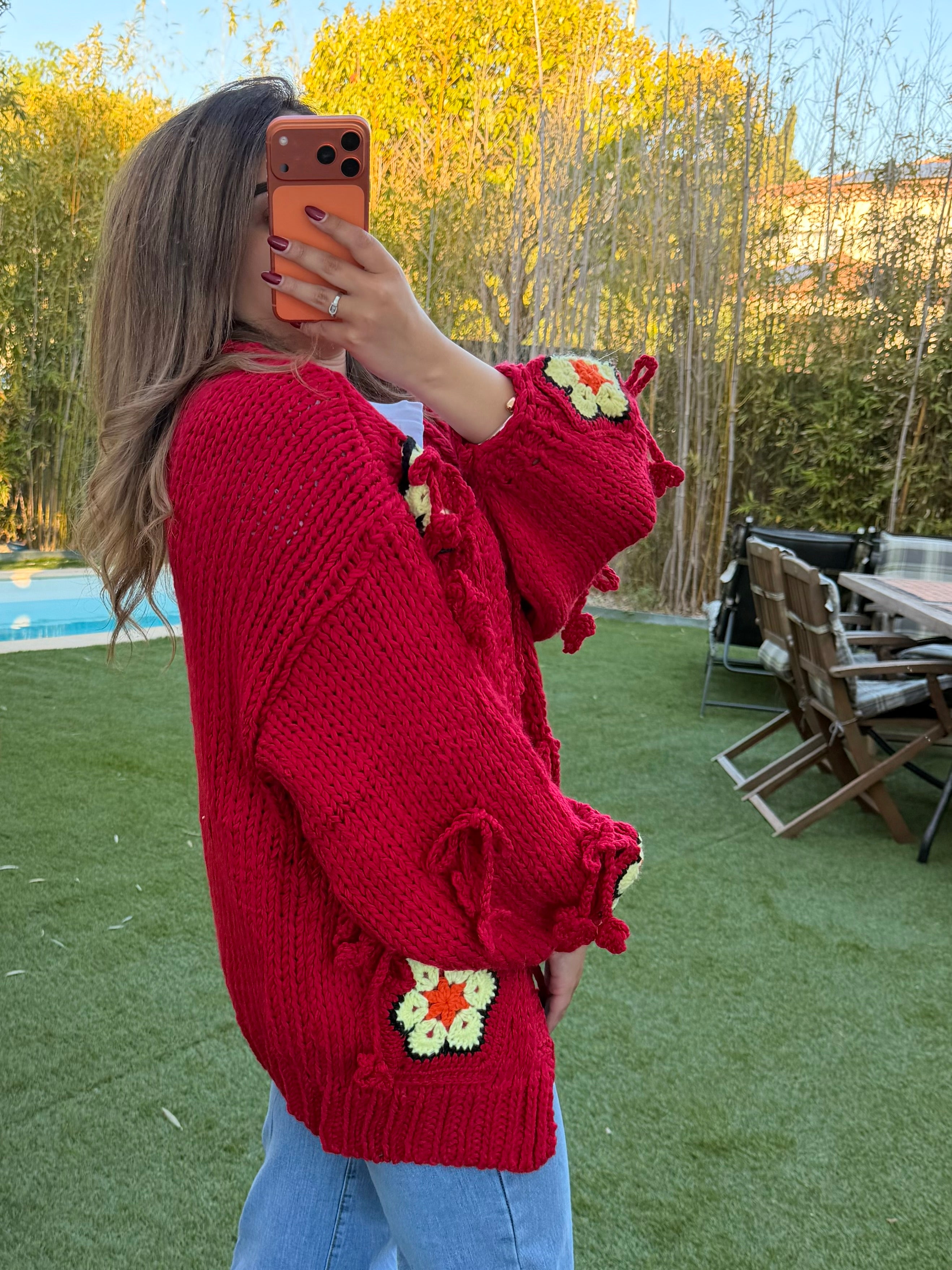 Gilet en grosse maille