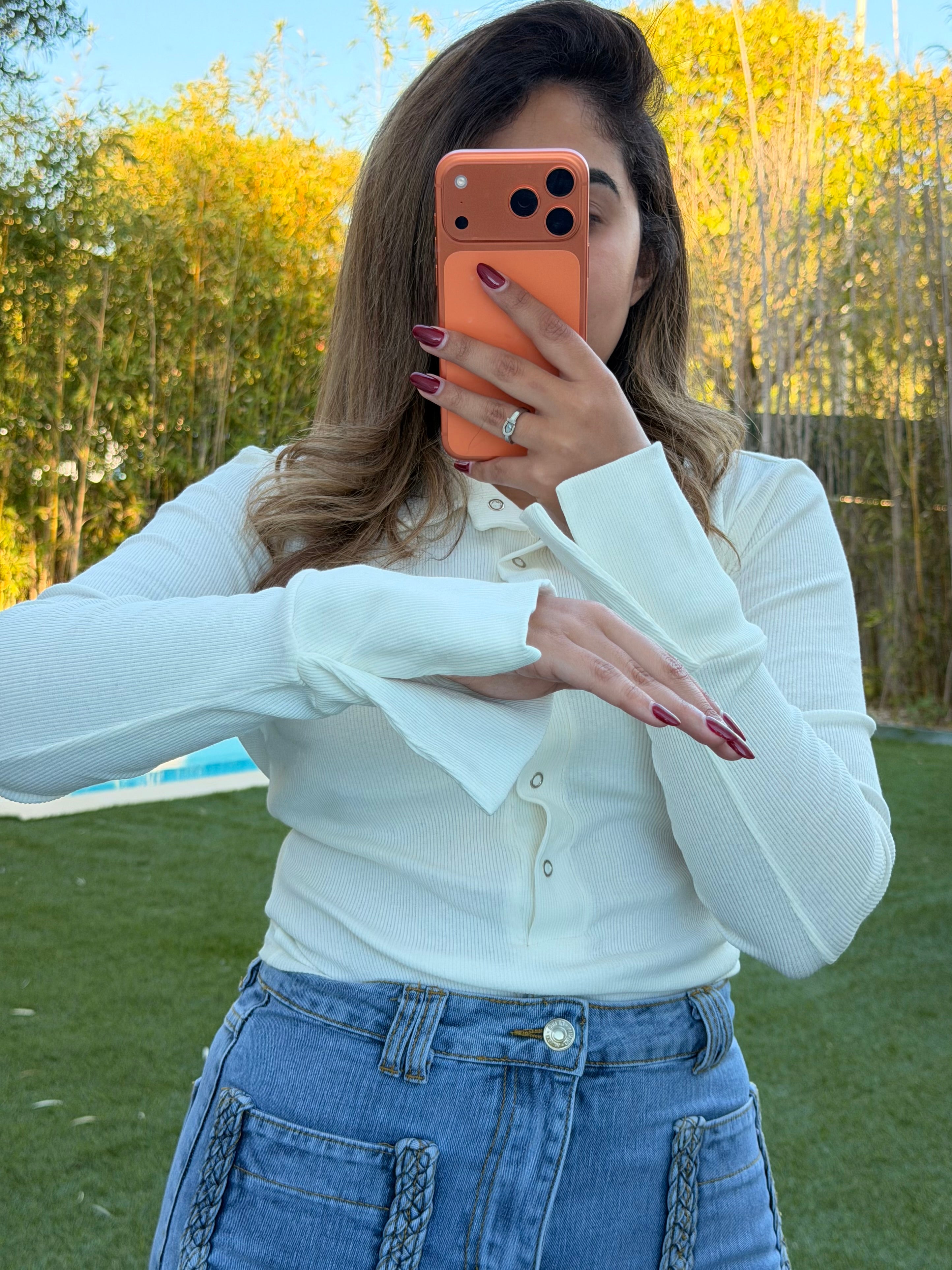 Pull blanc simple