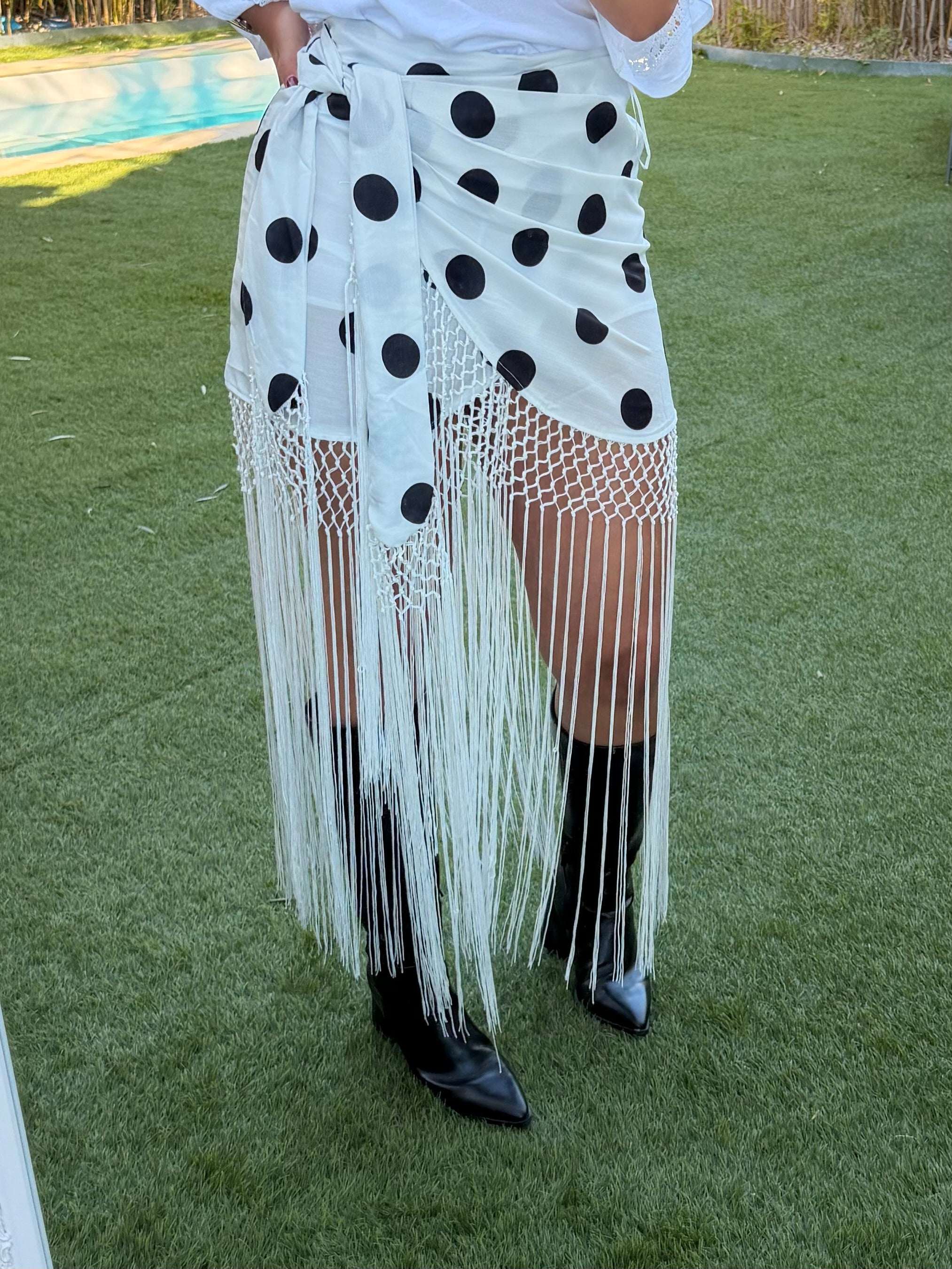 Jupe à pois