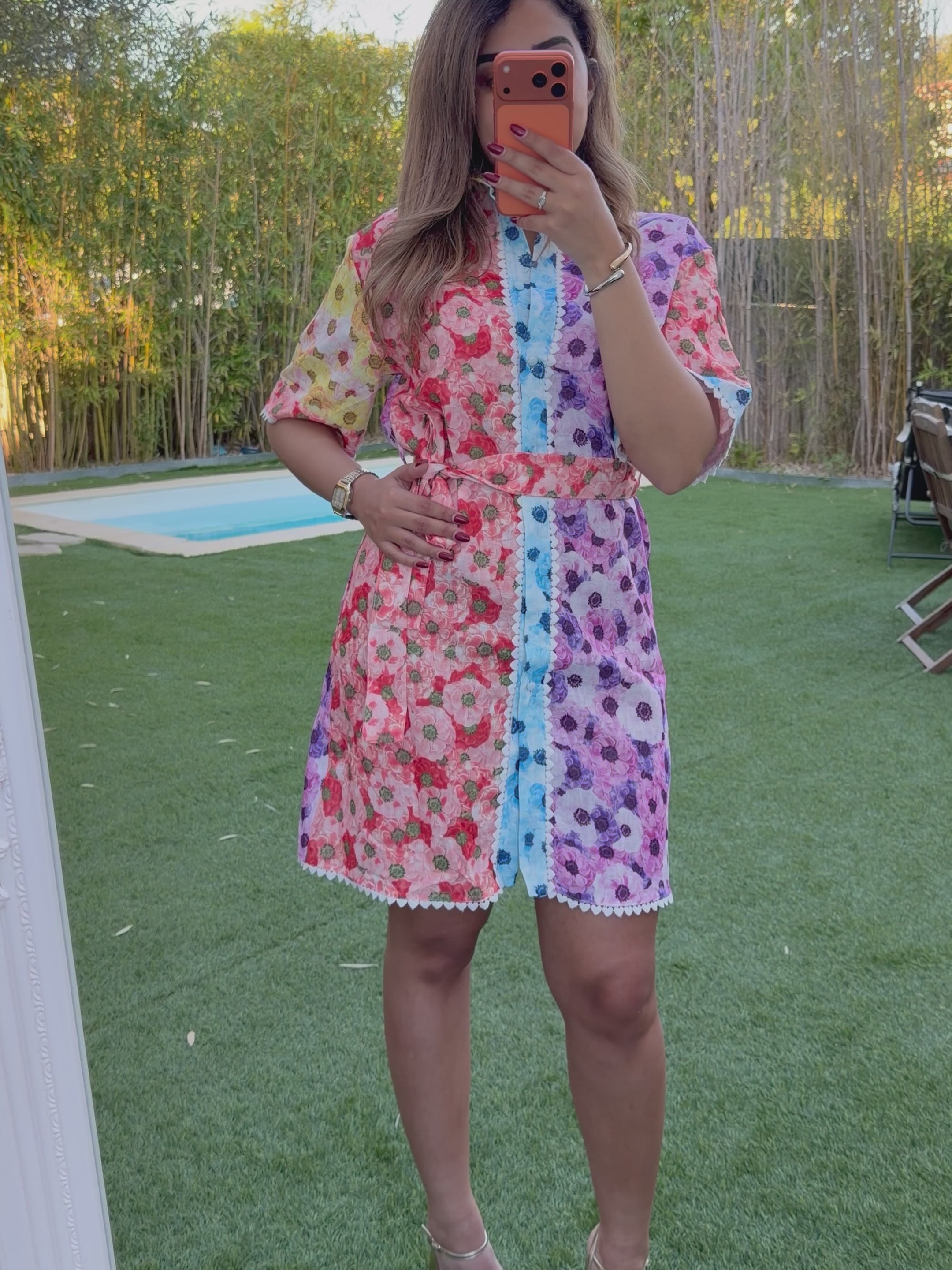 Robe chemise Patchwork